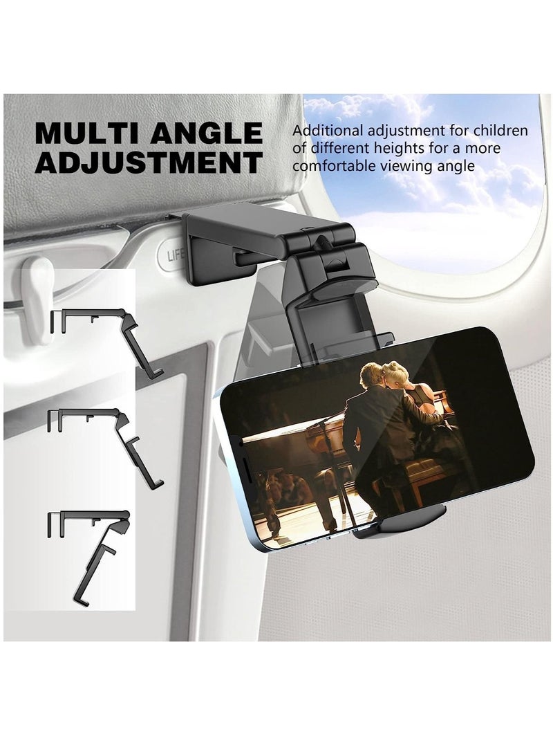 Arabest Universal in Flight Airplane Phone Holder Mount. Handsfree Phone Holder for Desk Tray with Multi-directional Dual 360 Degree Rotation. Pocket Size Must Have Travel Essential Accessory for Flying - Image 3