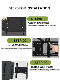 DOCKCASE Full Motion TV Wall Mount for Most 32-70 Inch Flat and Curved LED, LCD TV  - Image 3