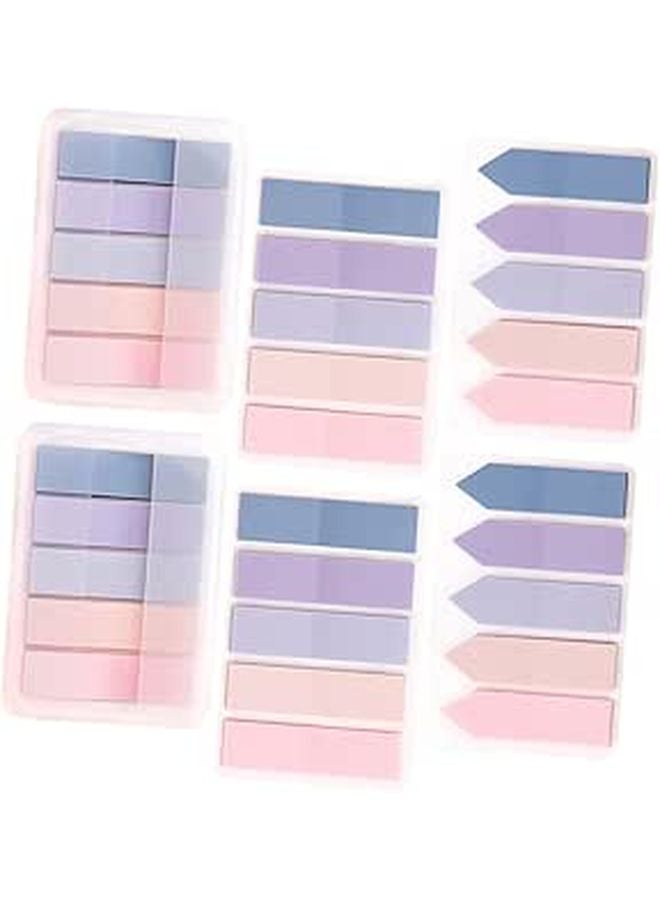 Colored Sticky Index Tabs 6 Sets Writable Page Markers for Books Annotation Bookmarking Office Home Use - Image 1