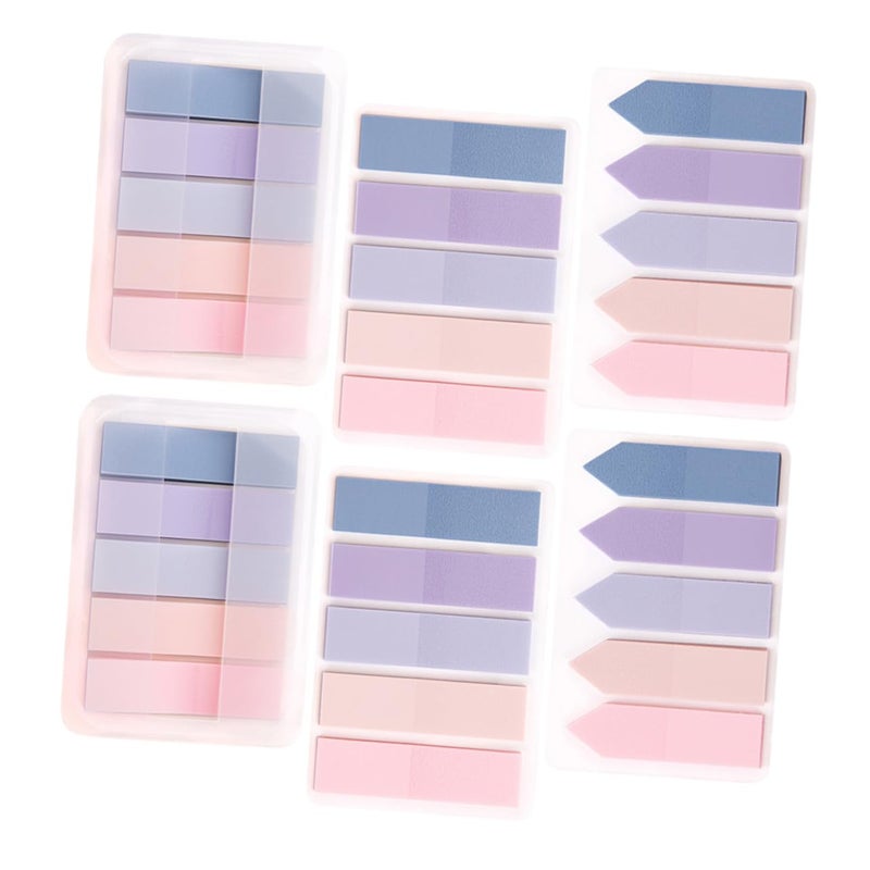 Colored Sticky Index Tabs 6 Sets Writable Page Markers for Books Annotation Bookmarking Office Home Use - Image 2
