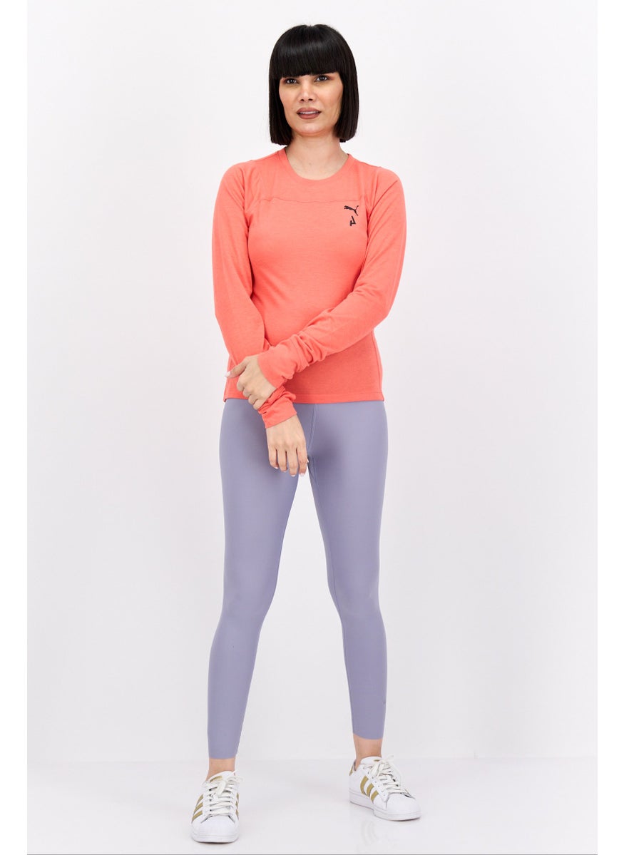 PUMA Women Sportswear Fit Long Sleeves Training Top, Coral  - Image 3