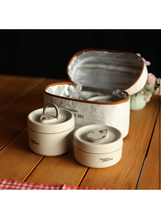 لانش بوكس حراري 4*1 مكون من 4 قطع +شنطه لحفظ الحراره (2ق سعة 420 ملي+2ق سعة 550 ملي) منتج مستورد - Image 1