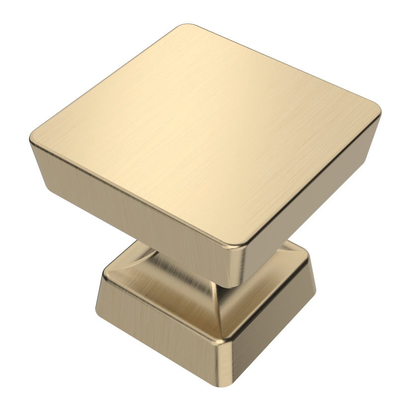Amerdeco 10 Pack Brushed Gold Cabinet Knobs 12 Inch30mm Gold Kitchen Cabinet Knobs Dresser Knobs Drawer Knobs and Pulls for Bathroom Cabinets ZH0008