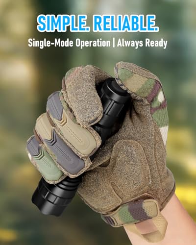 ULTRAFIRE Tactical Flashlight with Holster, Single Mode LED Flashlight 1000 High Lumen Duty Flashlights with Belt Holster and Charger, Bright Small Flash Light WF-501B - Image 3