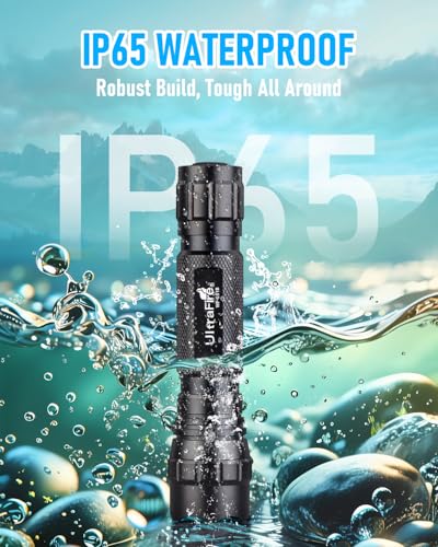 ULTRAFIRE Tactical Flashlight with Holster, Single Mode LED Flashlight 1000 High Lumen Duty Flashlights with Belt Holster and Charger, Bright Small Flash Light WF-501B - Image 5