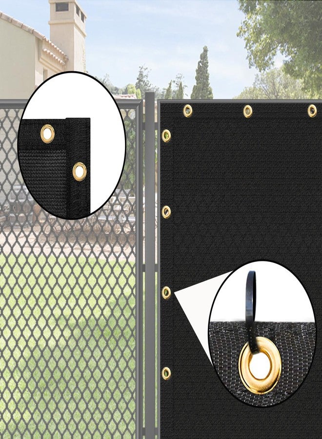 UPGRADE Balcony Privacy Screen Fence Commercial Shade Cover 3' x 16' with Ties Durable and UV Resistant Perfect for Deck Patios-Black, Customizable - Image 3