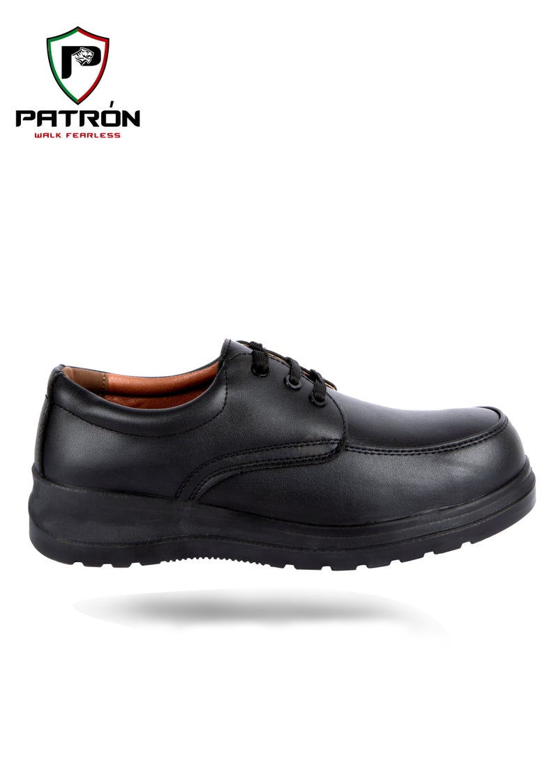 Patron EXECUTIVE PT883 | PATRON Men Women Leather Safety Shoe Metal Free Composite Toe Cap Breathable Lightweight Comfortable Puncture Proof Industrial Factory work Protective  - Image 4