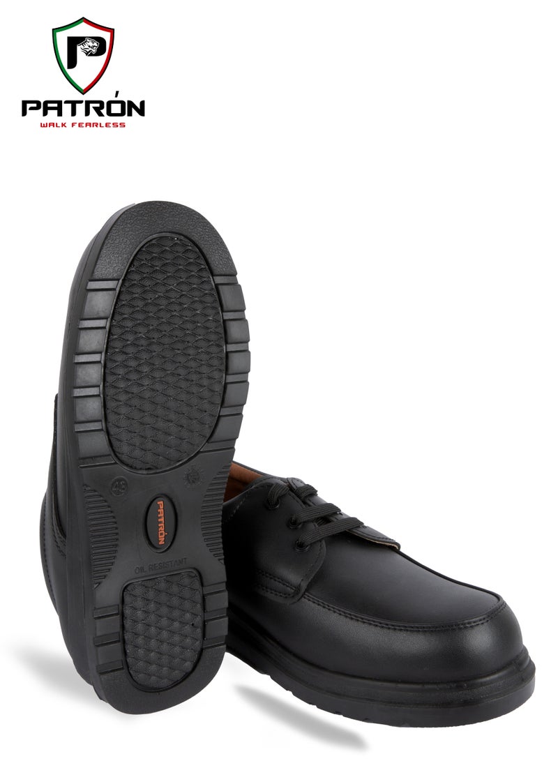 Patron EXECUTIVE PT883 | PATRON Men Women Leather Safety Shoe Metal Free Composite Toe Cap Breathable Lightweight Comfortable Puncture Proof Industrial Factory work Protective  - Image 2