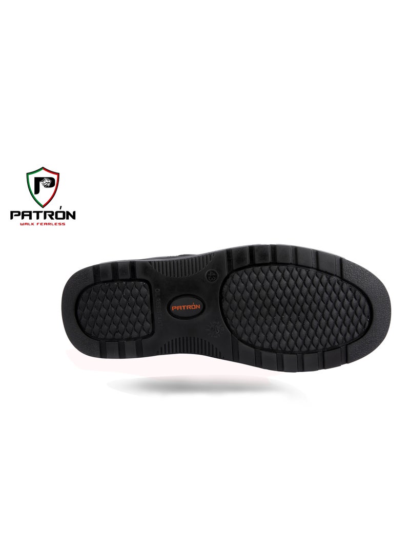Patron EXECUTIVE PT883 | PATRON Men Women Leather Safety Shoe Metal Free Composite Toe Cap Breathable Lightweight Comfortable Puncture Proof Industrial Factory work Protective  - Image 3
