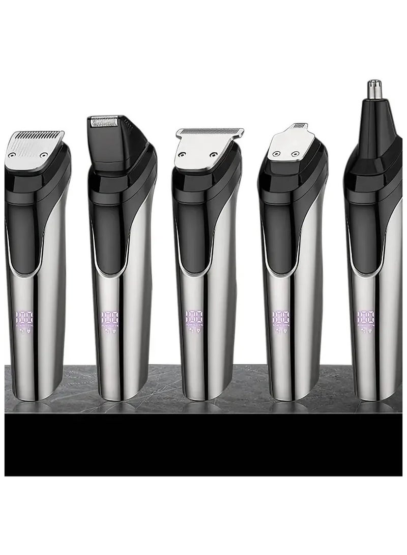 ORiTi ماكينة تشذيب اللحية للرجال، ماكينة تشذيب الشعر الكل في واحد للرجال، ماكينة حلاقة لقص الوجه والشارب والأنف والأذن - Image 2