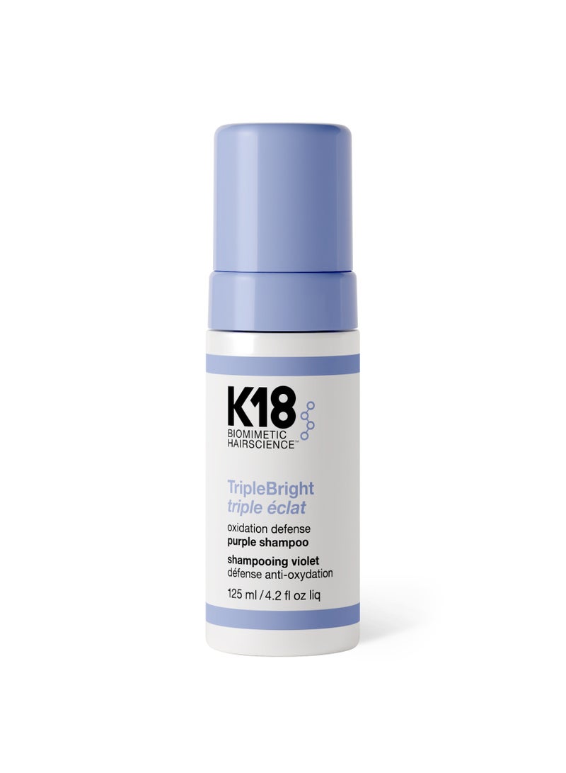 K18 TripleBright oxidation defense purple shampoo 125ml - Image 1
