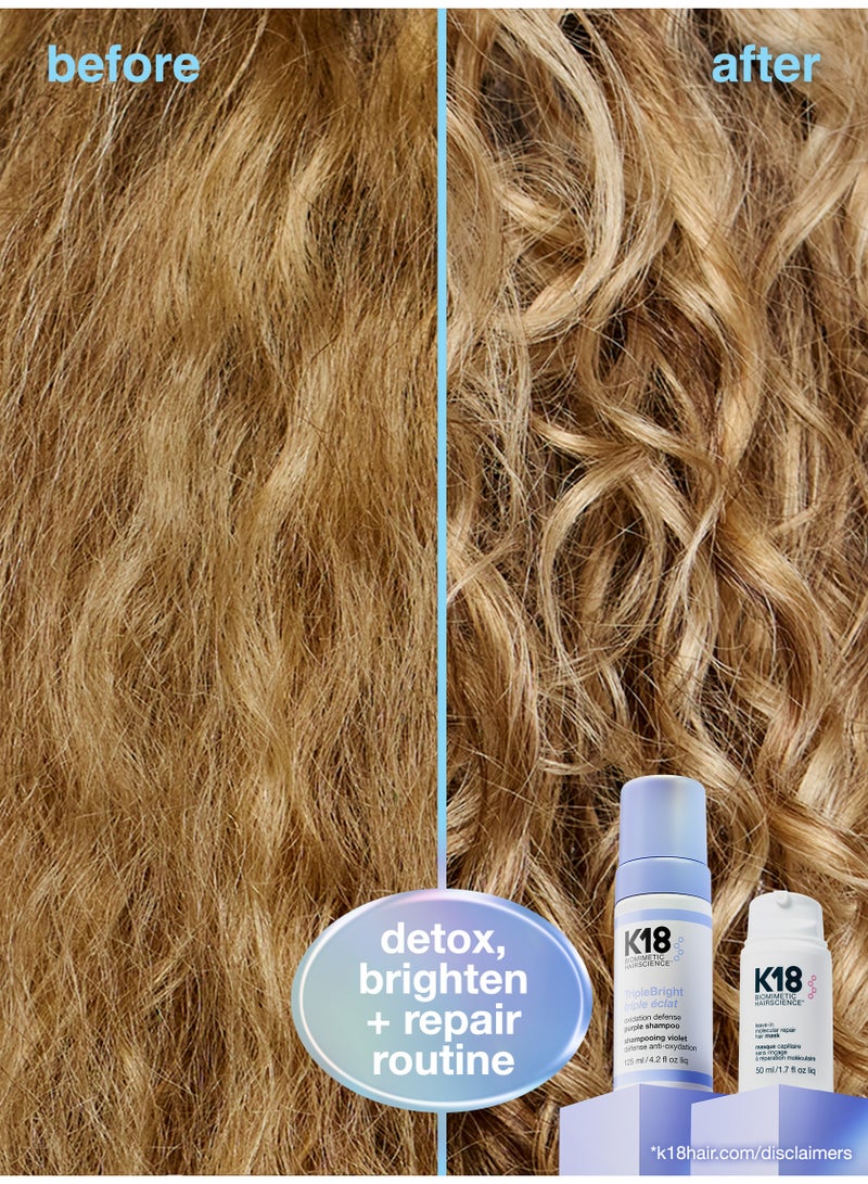 K18 TripleBright oxidation defense purple shampoo 125ml - Image 2