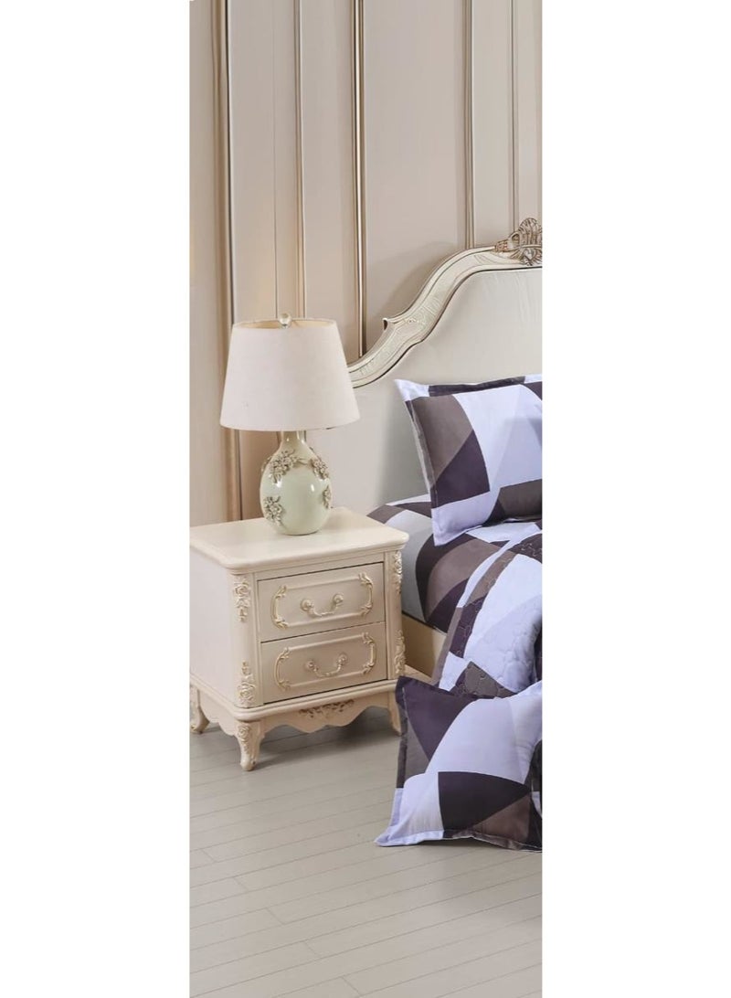 مون طقم لحاف نفرين مضغوط مشجر 6 قطع مقاس اللحاف 240x220 سم - Image 2