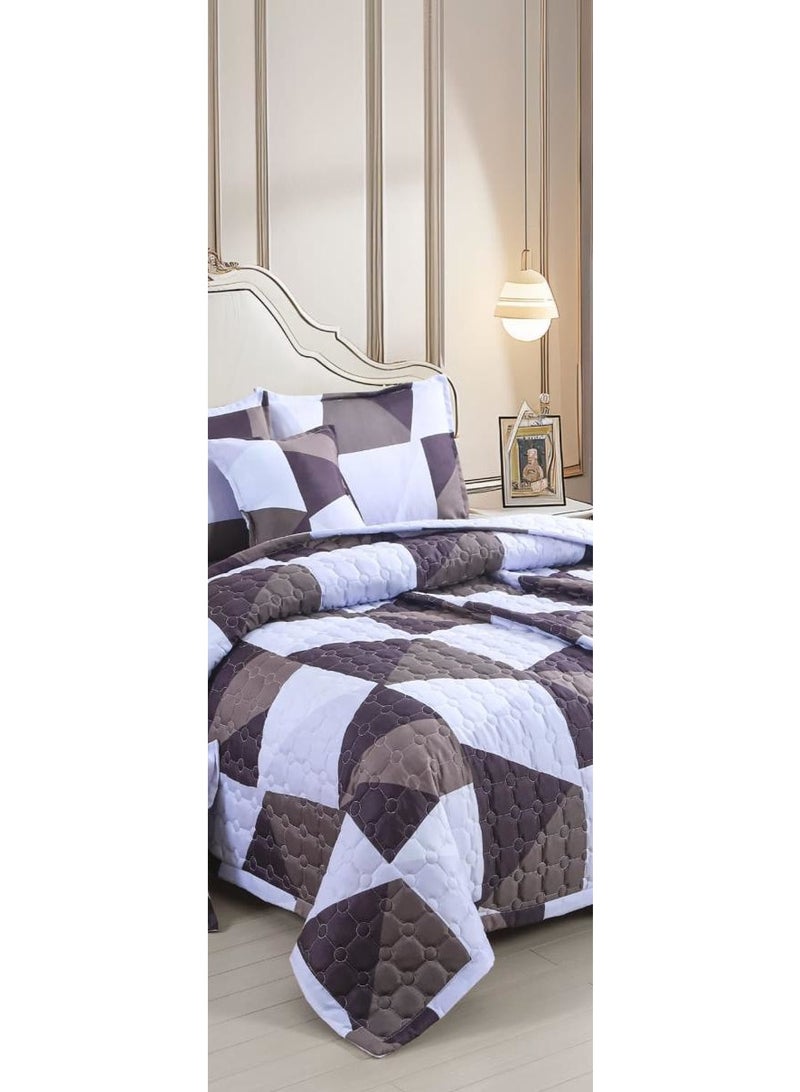 مون طقم لحاف نفرين مضغوط مشجر 6 قطع مقاس اللحاف 240x220 سم - Image 3