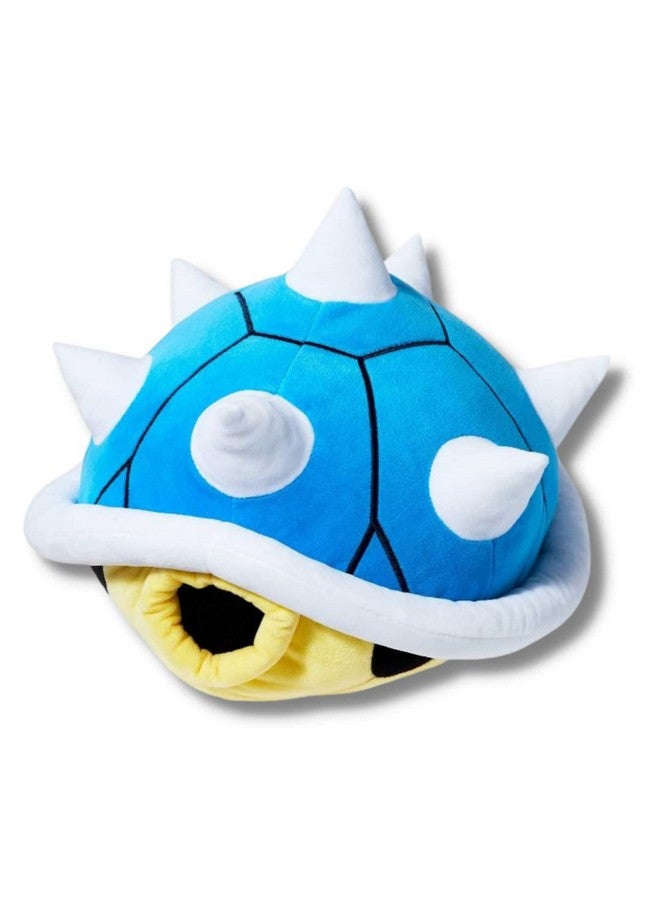 Franco Super Mario Blue Spiny Shell Kids Bedding Super Soft Plush Cuddle Pillow Buddy, (Officially Licensed Product), One Size - Image 1
