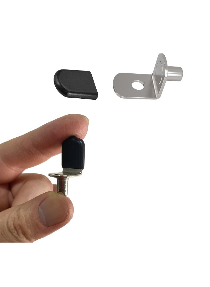 SYOSI 30 Pack Shelf Bracket Pegs, Glass Supports Furniture Cabinet Closet Bookcase Shelf Bracket-Style Pegs - Image 3