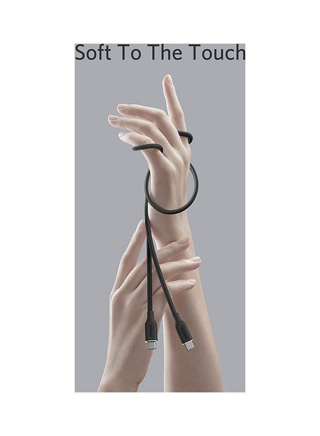 Anker PowerLine III Flow USB-C to USB-C Cable 100W (0.9m/3ft) - Image 2