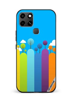 Protective Case Cover For Infinix Smart 6 Nature Design Multicolour