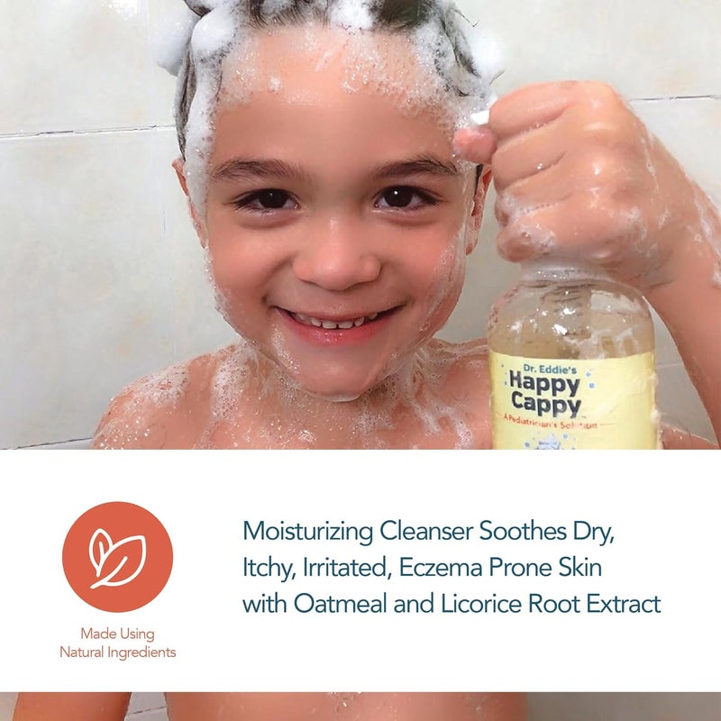 Happy Cappy Baby Shampoo and Body Wash - Eczema Body Wash for Kids, Toddler, Adults, Helps with Dryness, Reduces Itching and Redness, Dermatologist Tested, Fragrance Free - 8 Fl Oz (Pack of 2) - Image 5