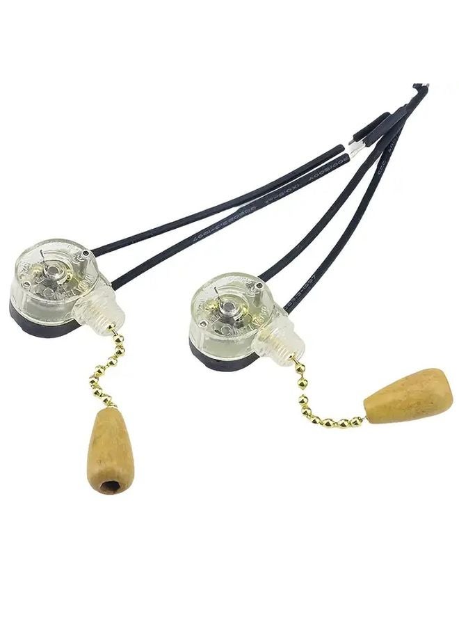 1pc Nylon Pull Cord Switch Zipper Drawstring Bedside Wall Lamp Fan Control - Image 5