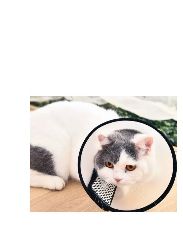 أولدجان قطة الحيوانات الأليفة مكافحة العض العناية الجرح الوقائي واضح / أسود - Image 1