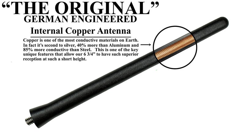 AntennaMastsRus - The Original 6 3/4 Inch is Compatible with Dodge Journey (2009-2020) - Car Wash Proof Short Rubber Antenna - Internal Copper Coil - Premium Reception - German Engineered - Image 4