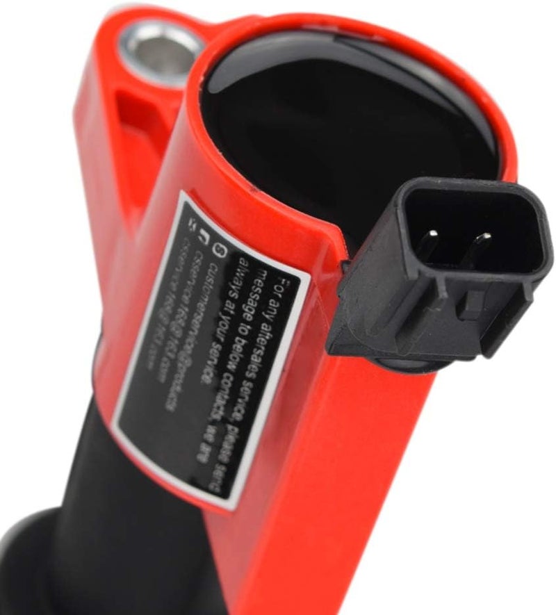MegaFlint High Performance 8 PACK Straight Boot Ignition Coils for Ford Lincoln Mercury V8 V10 - Image 2