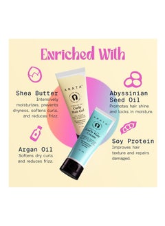 Fix My Curls Arata Advanced Curl Care Curly Hair Cream 50ML Advanced Curl Care Curly Hair Gel 50ML Intensive Moisture All Season Curl Definition Natural Oils Protein  - Image 4