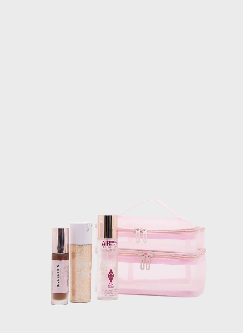 Ginger Double Layer Cosmetic Bag