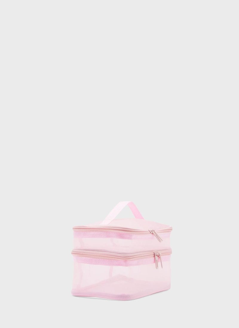 Ginger Double Layer Cosmetic Bag  - Image 3