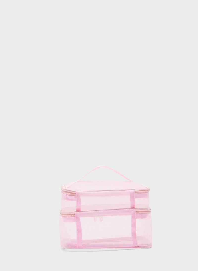 Ginger Double Layer Cosmetic Bag  - Image 4