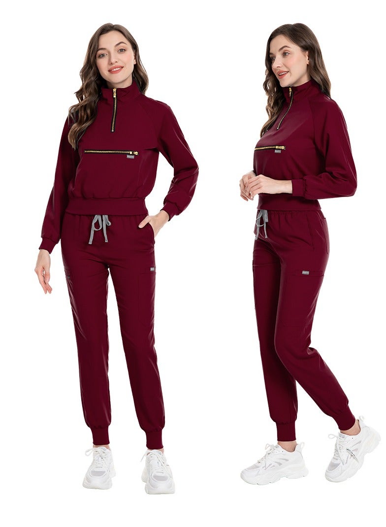 KUYING New V-neck Split Style Medical Work Uniform - Image 2