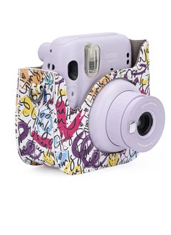 Excefore for Fujifilm Instax Protective Case PU Leather Instax Camera Compact Case for Fujifilm Instax Mini 11/9/8/8+ Instant Film Camera (Graffiti)  - Image 1