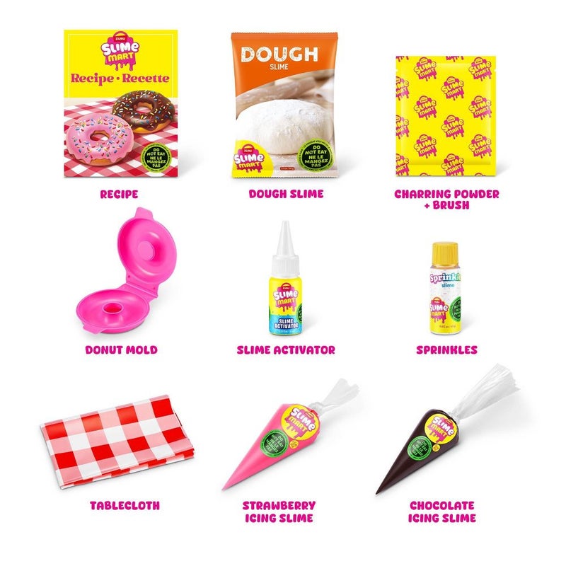 Slime Mart Series 1 Make Your Own Realistic Slime Food! Donut Bag DIY Kit (10 Pieces) - Image 3