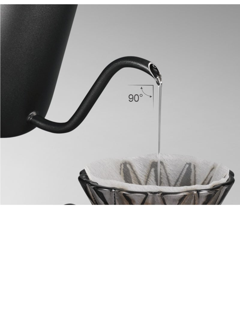 زيروهيرو زيرو هيرو C07PRO + غلاية تقطير - غلاية قهوة - غلاية مع مقياس حرارة - أسود/أبيض - Image 5