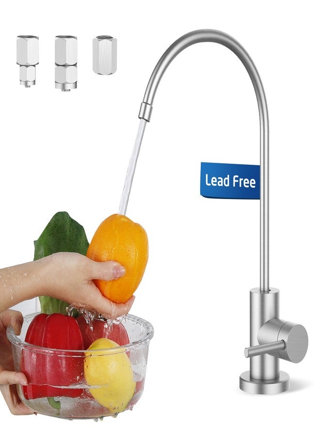 KES Drinking RO Water Faucet Lead-Free, Reverse Osmosis Faucet for Kitchen Sink, 18/8 Stainless Steel Water Filter Faucet, Fits Most RO Water Filtration System, Brushed Finish, Z506LF-BS - Image 1