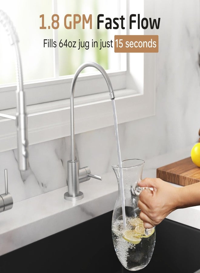 KES Drinking RO Water Faucet Lead-Free, Reverse Osmosis Faucet for Kitchen Sink, 18/8 Stainless Steel Water Filter Faucet, Fits Most RO Water Filtration System, Brushed Finish, Z506LF-BS - Image 5
