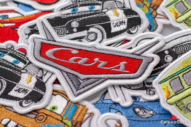 Embrosoft Cars Logo Cartoon Film Embroidered Patch Iron On (3.9" x 2.8") - Image 5