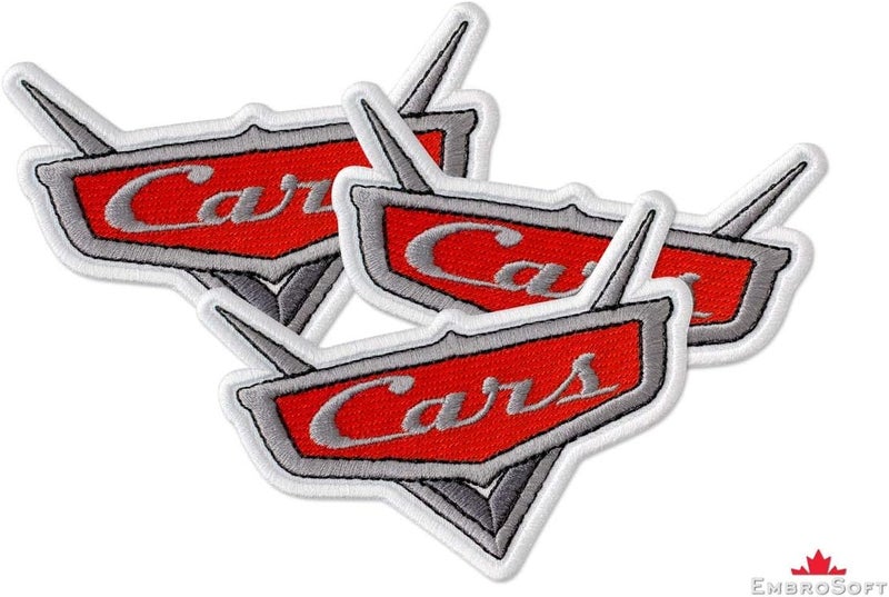 Embrosoft Cars Logo Cartoon Film Embroidered Patch Iron On (3.9" x 2.8") - Image 2