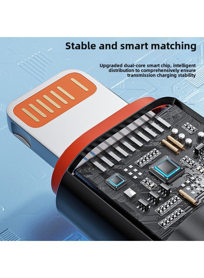 Applicable To Apple Charging Adapter Typec To Lightning Female PD120W Converter 13 Accessories Tpc-Color:Ice Orange  20w Charging + Transmission  - Image 2