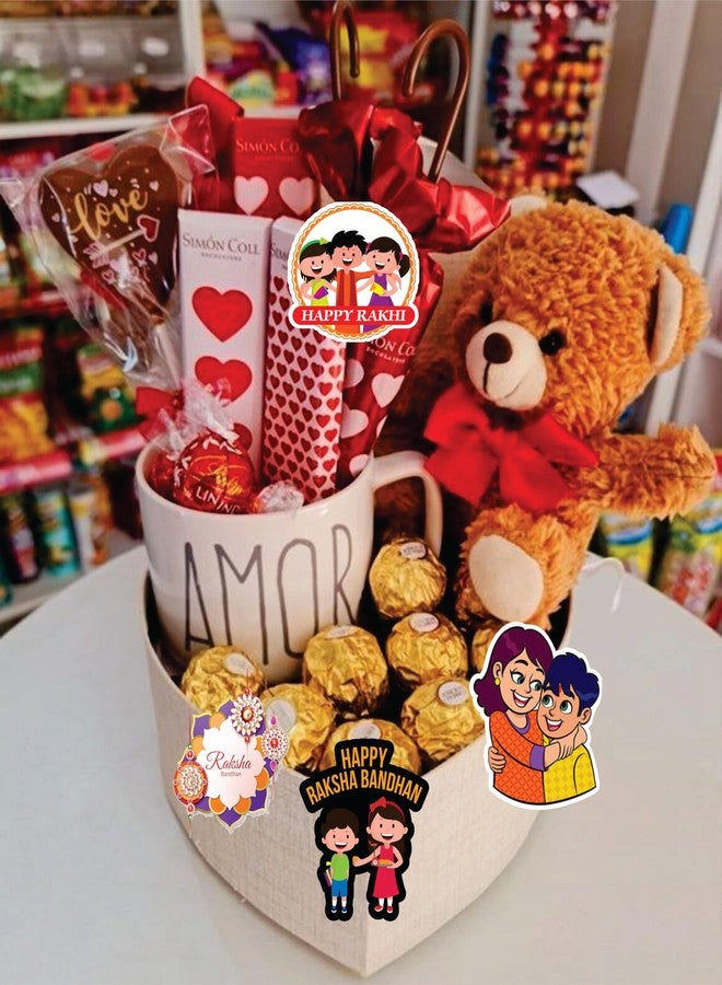 Creative Props Decorative Raksha Bandhan Paper Cut-Out – Festive Wall & Gift Décor for Rakhi Celebration 18 Pcs Small Size - Image 5