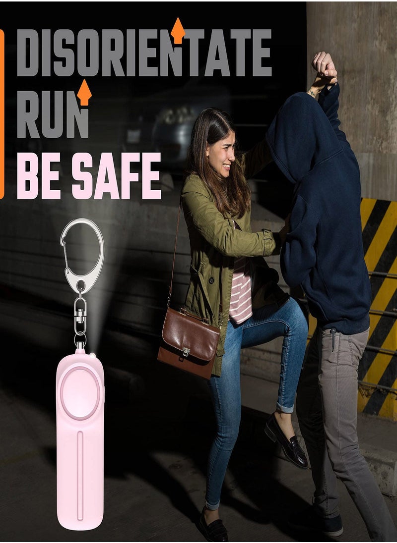 Y&D Personal Alarm Safety Panic Keychain Emergency Self Defence 130 dB Loud Siren Protection Device with LED Light Simple Operation Reusable for Women Kids Elders  - Image 2