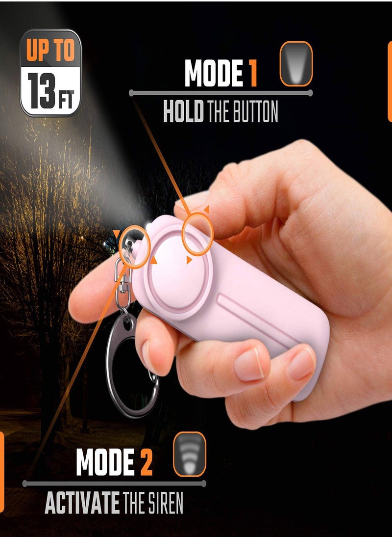 Y&D Personal Alarm Safety Panic Keychain Emergency Self Defence 130 dB Loud Siren Protection Device with LED Light Simple Operation Reusable for Women Kids Elders  - Image 5
