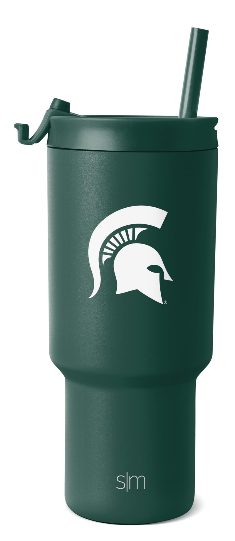 Simple Modern Officially Licensed Collegiate Michigan State Spartans 30oz Tumbler with Flip Lid and Straws Insulated Cup Stainless Steel Gifts for Men Trek Collection Michigan State University - Image 2