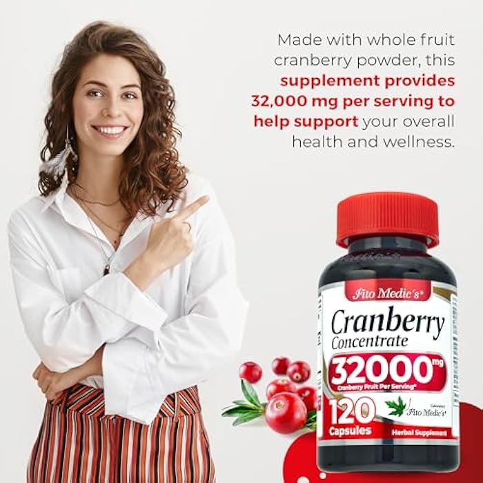 FITO MEDIC'S Lab | Cranberry Pills | Cranberry Supplement |120 softgels | Concentrate Extract - Image 3