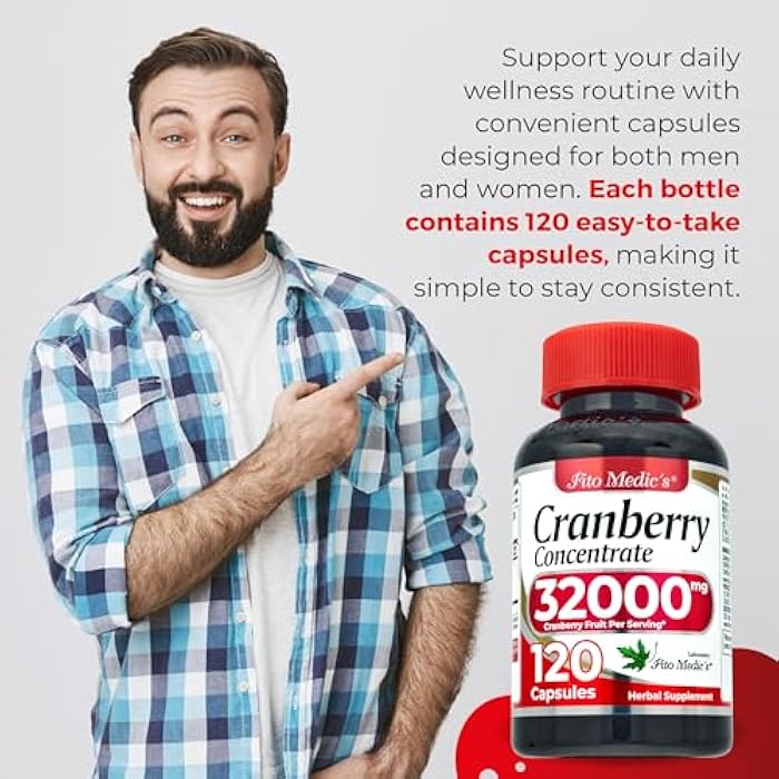 FITO MEDIC'S Lab | Cranberry Pills | Cranberry Supplement |120 softgels | Concentrate Extract - Image 4