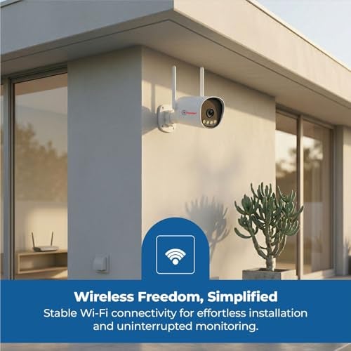 Trueview 3MP All Time Color Wi-Fi Smart Bullet CCTV Security Camera | Two-Way Audio | Human Detection IP66 Waterproof Supports Upto 256GB Memory Card | Alexa Compatible T18295S 2026 Edition - Image 5
