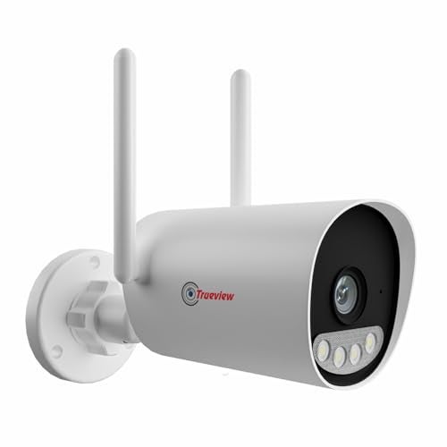 Trueview 3MP All Time Color Wi-Fi Smart Bullet CCTV Security Camera | Two-Way Audio | Human Detection IP66 Waterproof Supports Upto 256GB Memory Card | Alexa Compatible T18295S 2026 Edition - Image 1