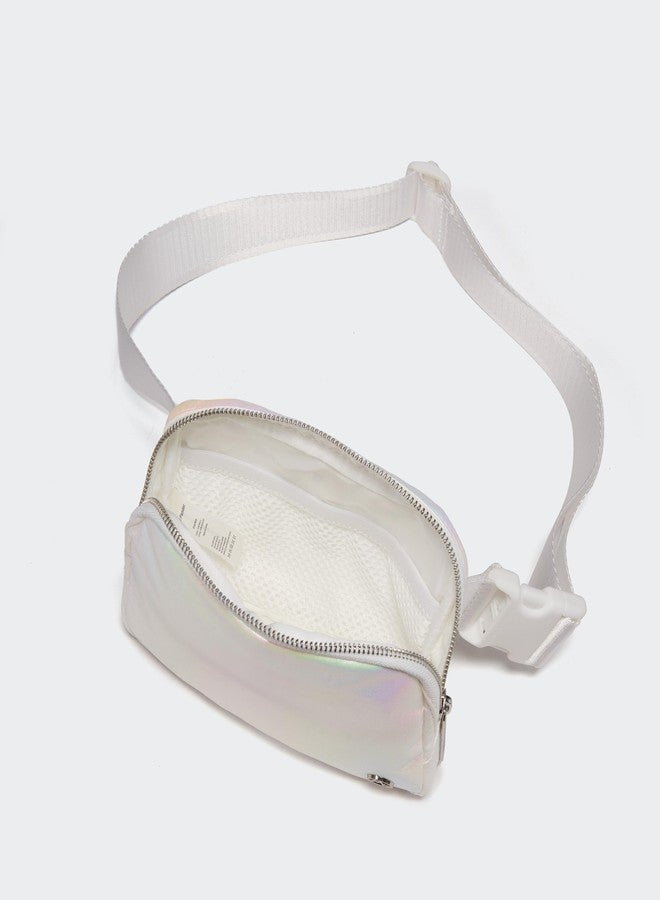 Pander Belt Bag for Women, Fashion Waist Packs, Crossbody Bags, Belt Bag with Adjustable Strap, Iridescent, 7.5" X 2" X 5" (19cm X 5.5cm X 13cm), 1L - Image 5