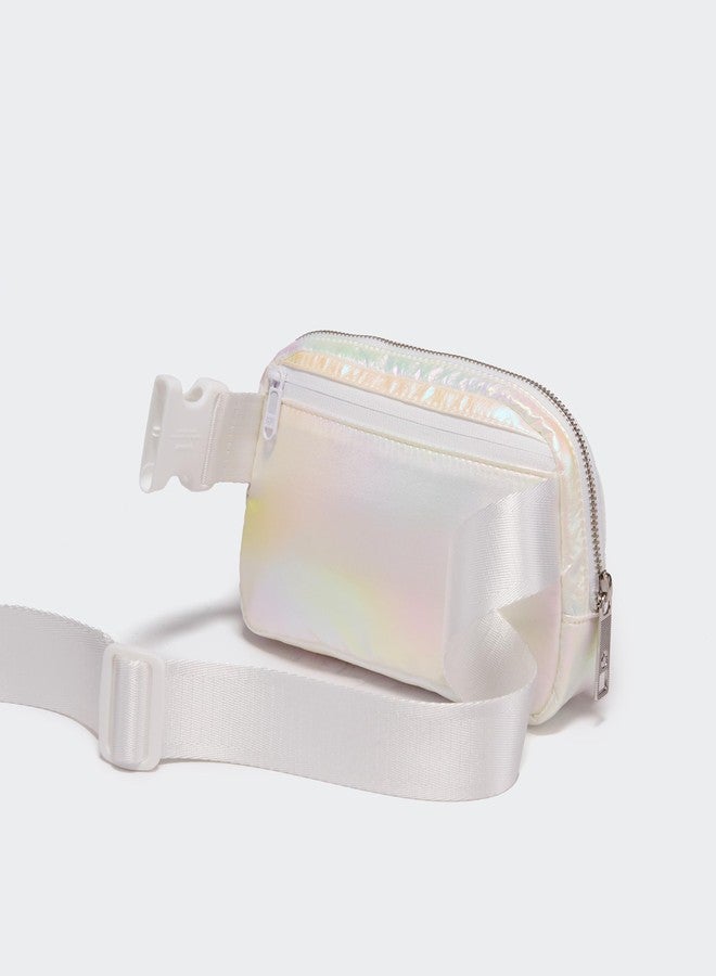 Pander Belt Bag for Women, Fashion Waist Packs, Crossbody Bags, Belt Bag with Adjustable Strap, Iridescent, 7.5" X 2" X 5" (19cm X 5.5cm X 13cm), 1L - Image 3